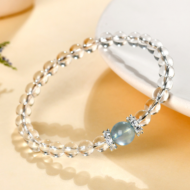 Natural White Crystal Bracelet for Women
